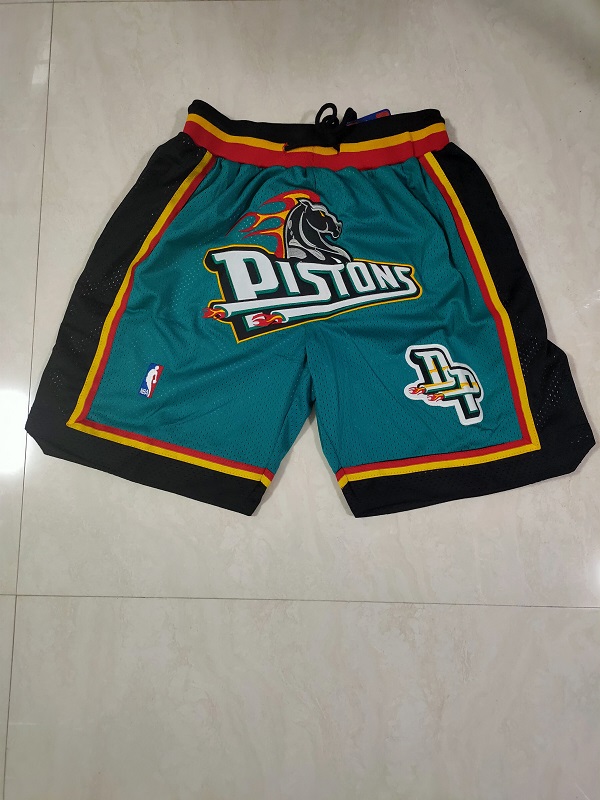 Men NBA 2021 Detroit Pistons Green Shorts->more jerseys->NBA Jersey